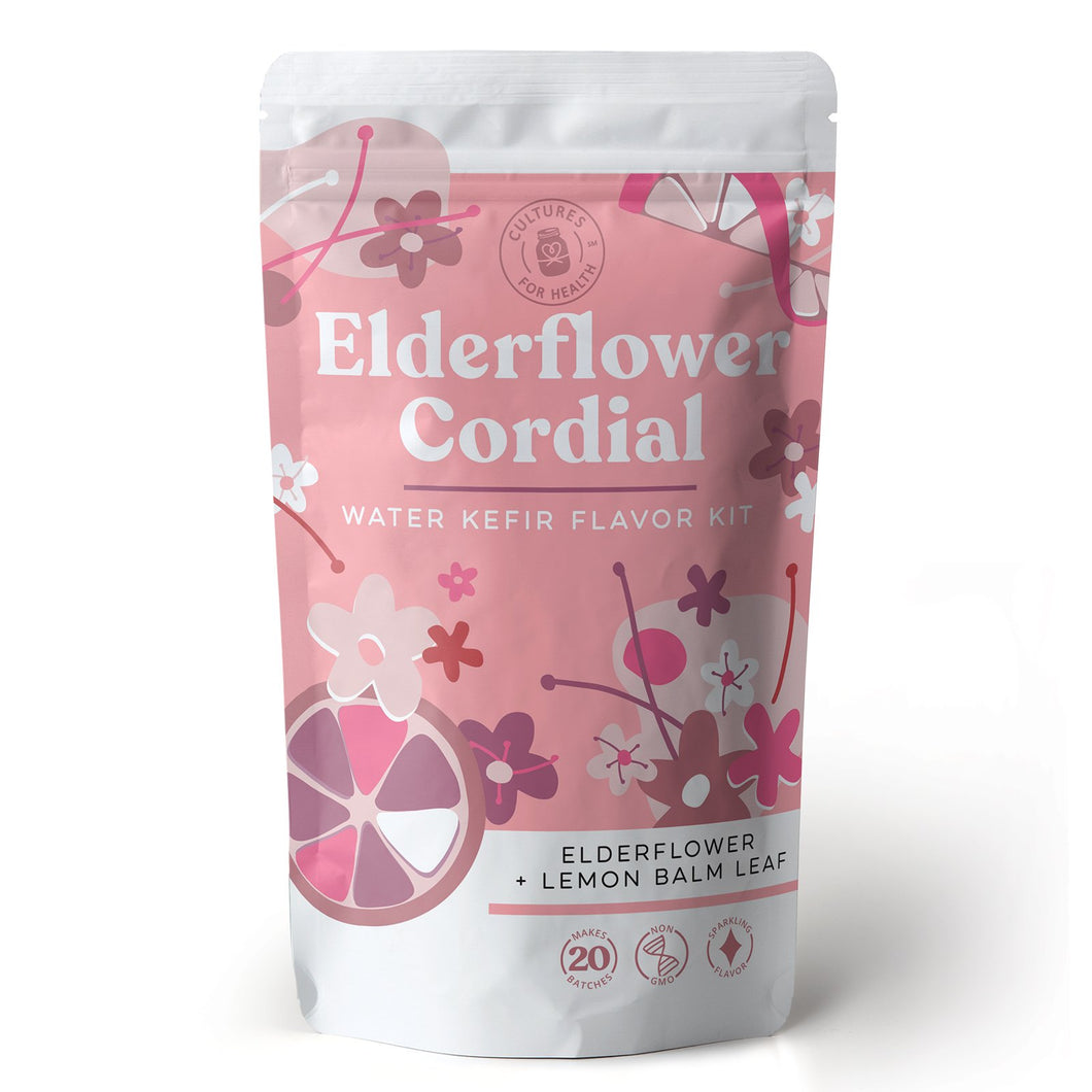 Elderflower Cordial Water Kefir Flavor Kit - Single Unit